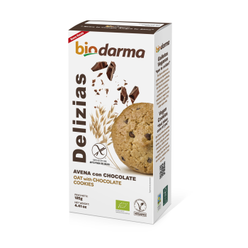 GALLETAS DE AVENA CON CHOCOLATE.