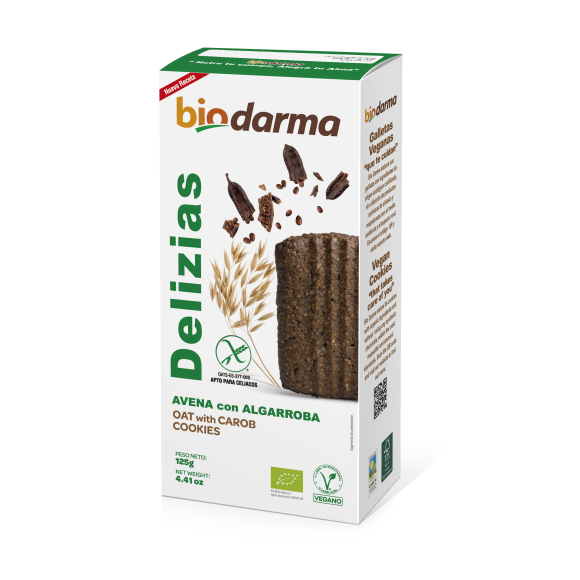 GALLETAS DE AVENA CON ALGARROBA.