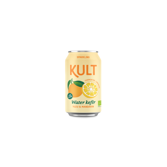 KULT Water Kefir Yuzu y Mandarina