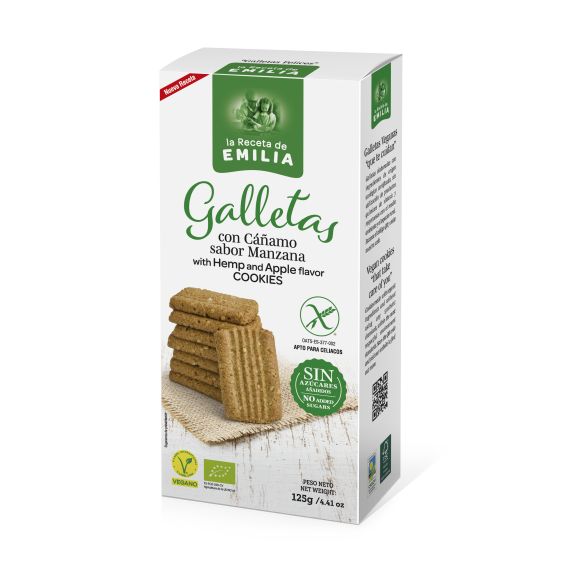 GALLETAS CON CÁÑAMO SABOR MANZANA