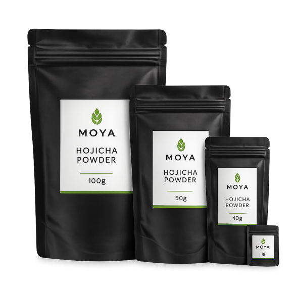 Moya Hojicha Powder – Té verde tostado ecológico en polvo