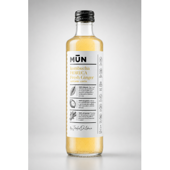 MŪN Kombucha Horeca Fresh Ginger – Jengibre y limón 330 ml