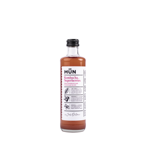 MŪN Kombucha Horeca Superberries – Arándano e hibisco 330 ml
