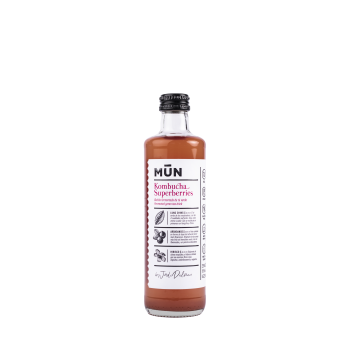 MŪN Kombucha Horeca Superberries – Arándano e hibisco 330 ml