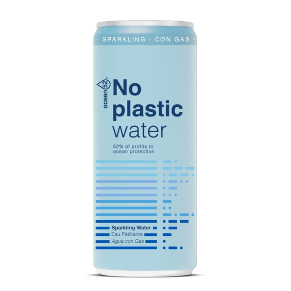 No Plastic Water – Agua mineral natural con gas