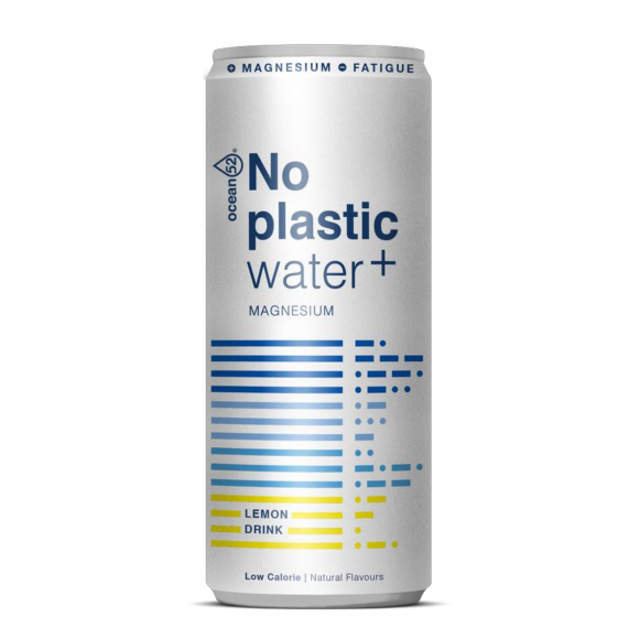 No Plastic Water+ – Limón y magnesio
